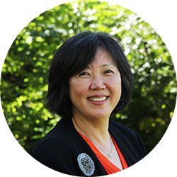 Ching Liu, chair of the Dean's Advisory Board, smiling