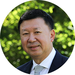 Michael Xu looking in the camera