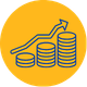 Rising trend with coins under
