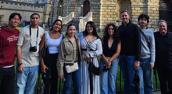 UCR Business Team at the Radcliffe Camera Dome