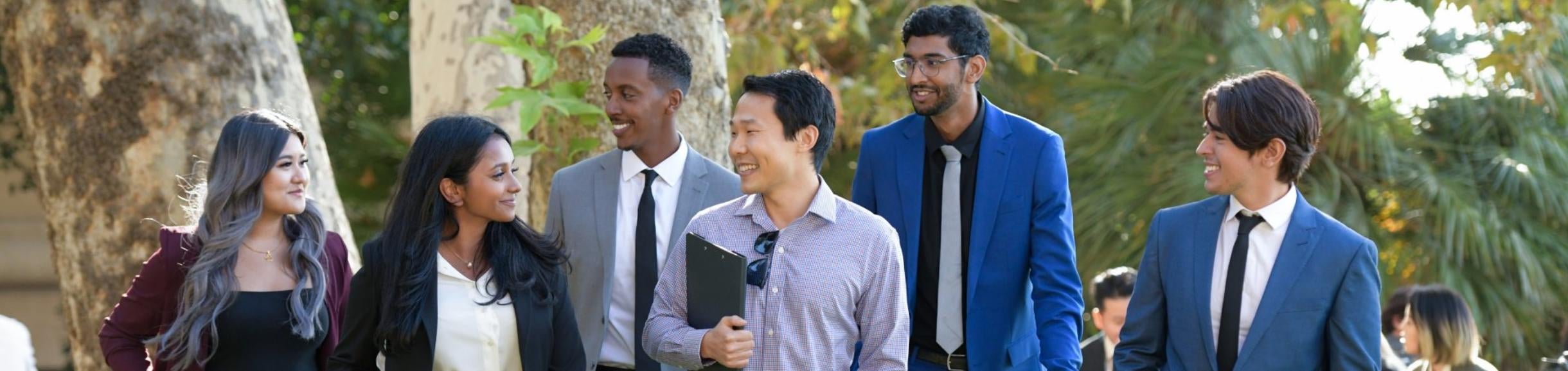 Grad student at Anderson Hall, UCR School of Business