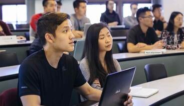 Grad students at Anderson South, UCR School of Business