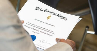 Beta Gamma Sigma BGS diploma