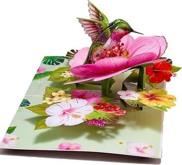 Hummingbird pop-up card