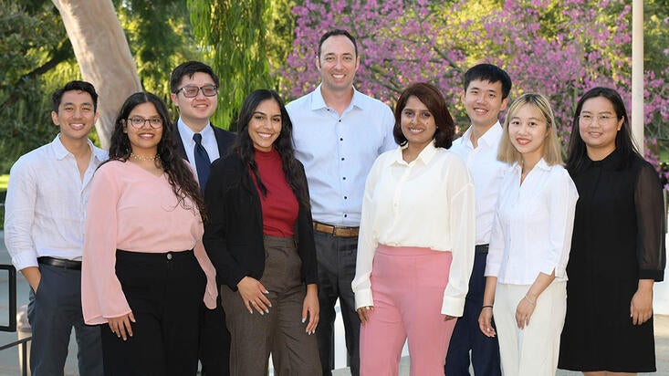 Executive Fellow David Gutierrez with AGSM students 