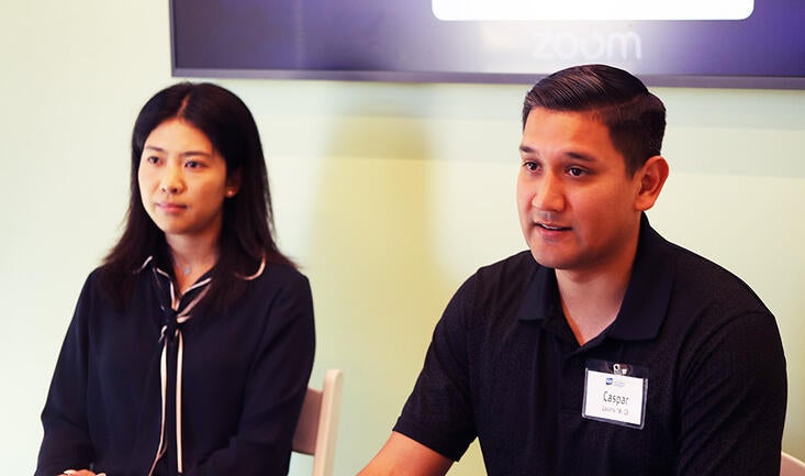 Joann Lam and Caspar Gaviria, panelists at the Emerging Careers Summit 2025