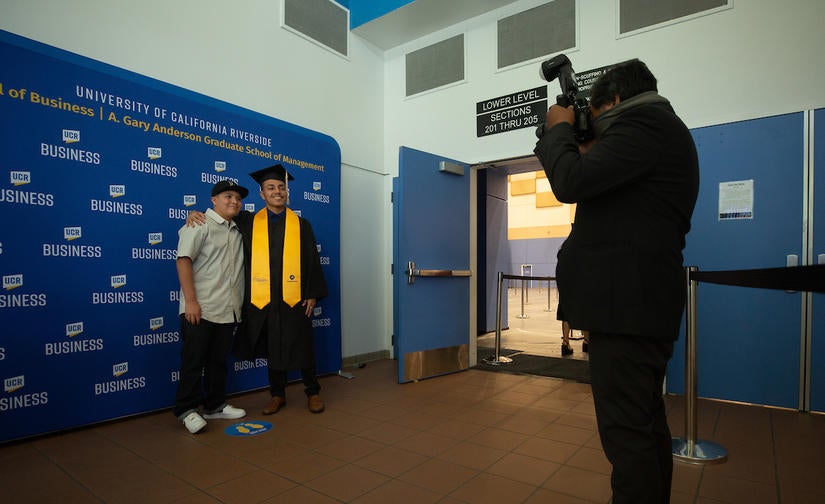 Niko Romero and his little brother, Ezekiel Romero, 14, on Saturday, June 12, 2021. (UCR/Stan Lim)